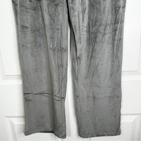 NWT Skims RARE Velour Lounge Sleep Straight Leg Track Pant in Gunmetal Women’s M - Picture 4 of 8